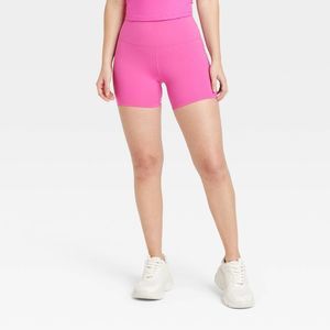 all in motion Hot Pink High-Rise Bike Shorts